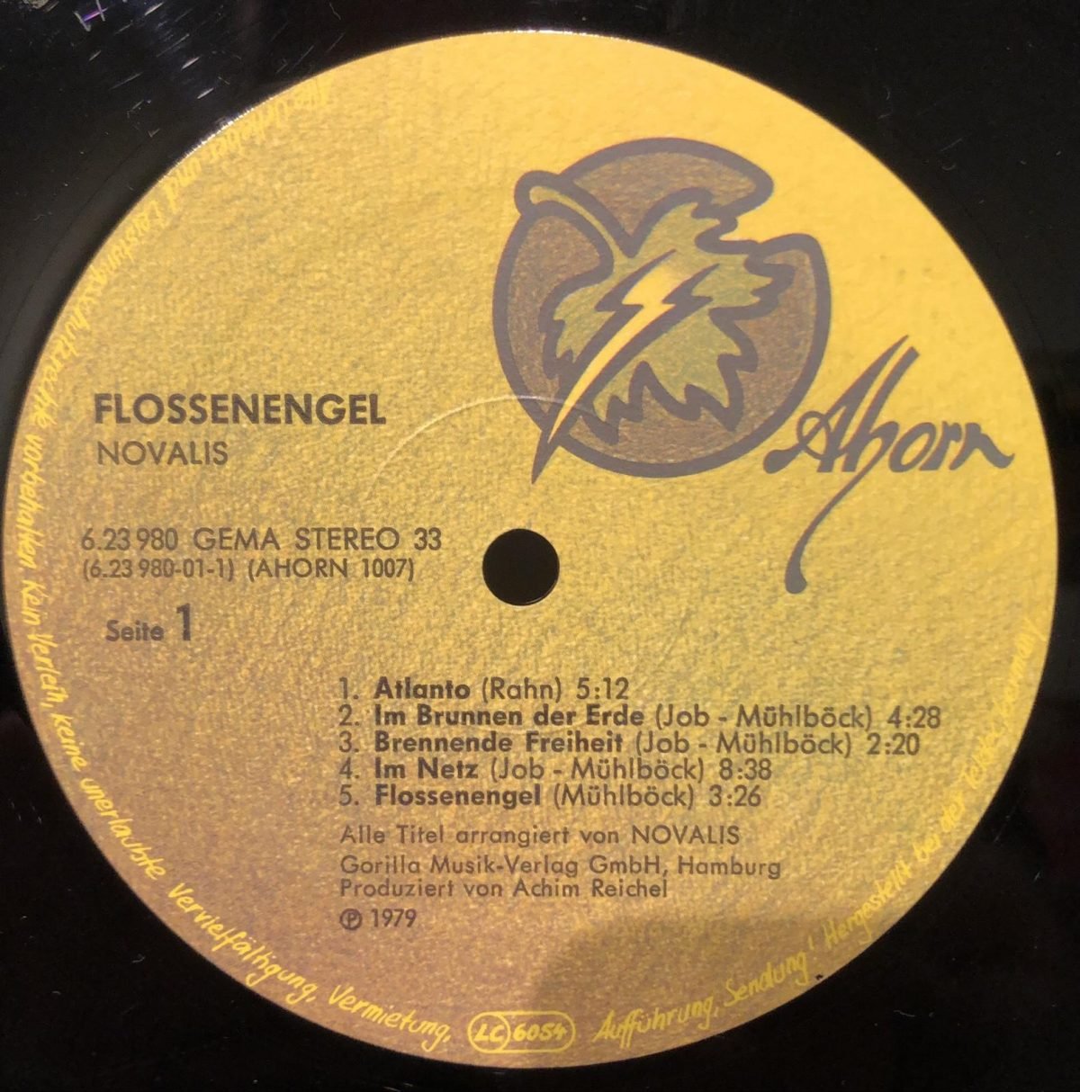 Novalis – Flossenengel LP Plak - Görsel 3