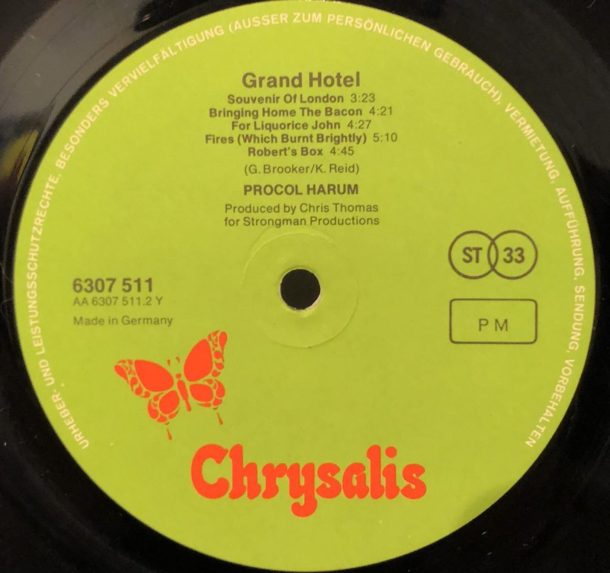 Procol Harum ‎– Grand Hotel LP Plak - Görsel 3
