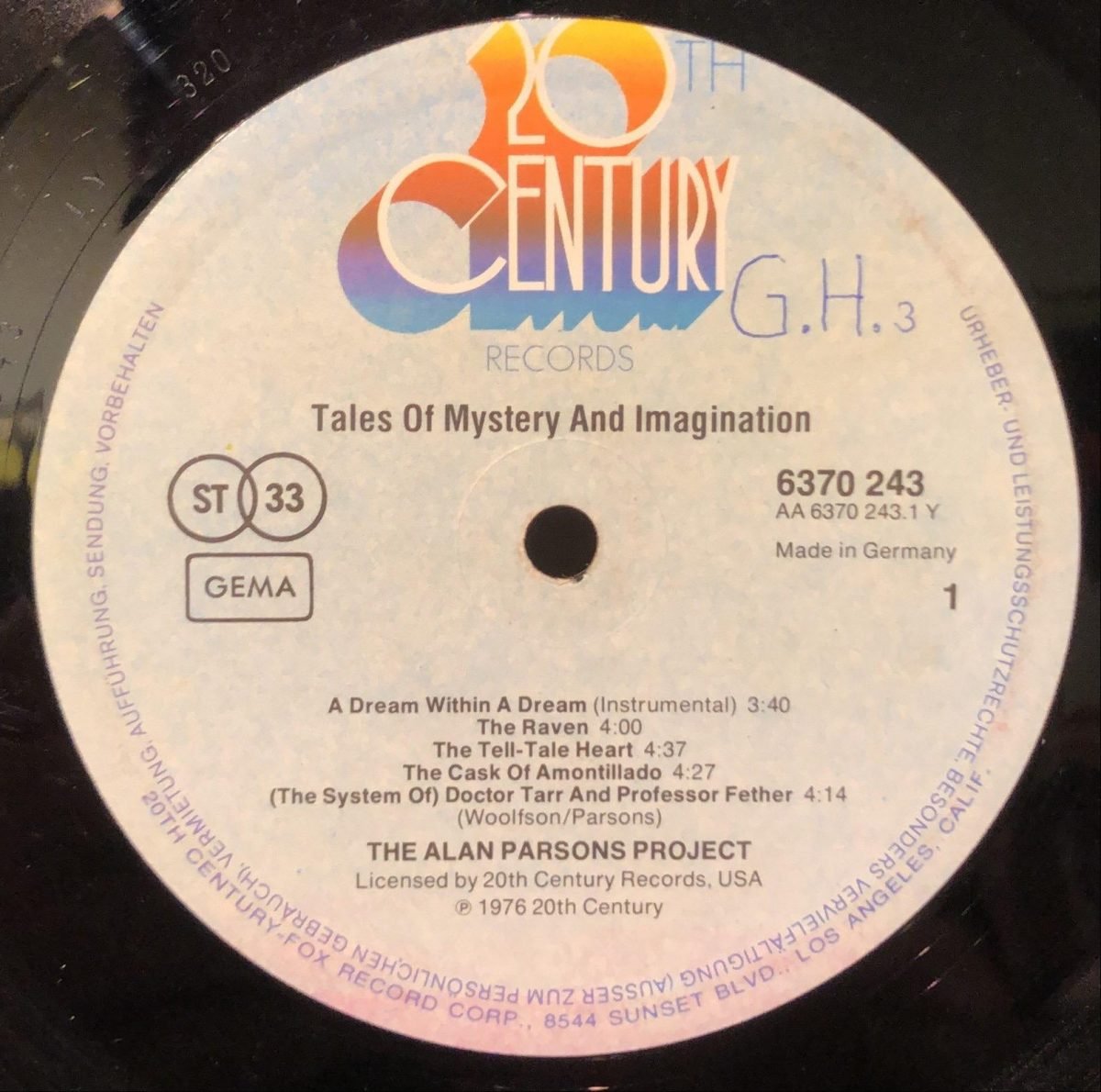 The Alan Parsons Project ‎– Tales Of Mystery And Imagination LP Plak - Görsel 2