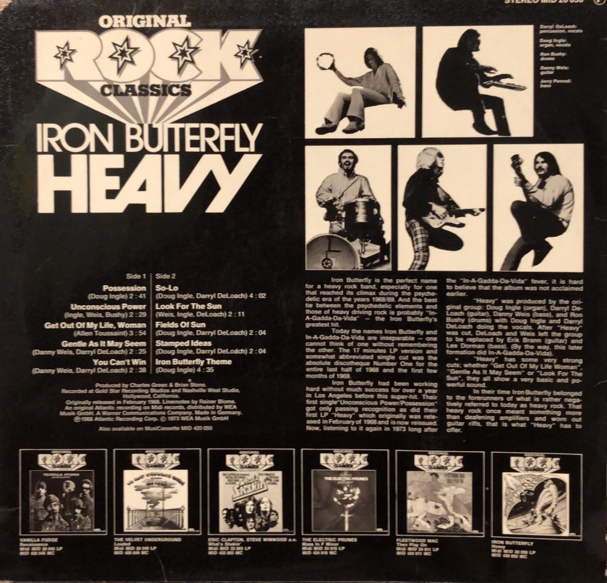 Iron Butterfly ‎– Heavy LP Plak - Görsel 2