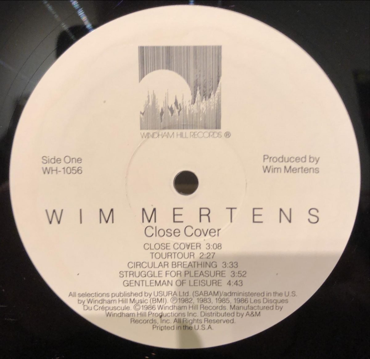 Wim Mertens ‎– Close Cover LP Plak - Görsel 2