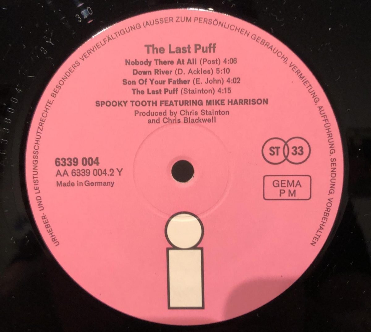 Spooky Tooth Featuring Mike Harrison – The Last Puff LP Plak - Görsel 3