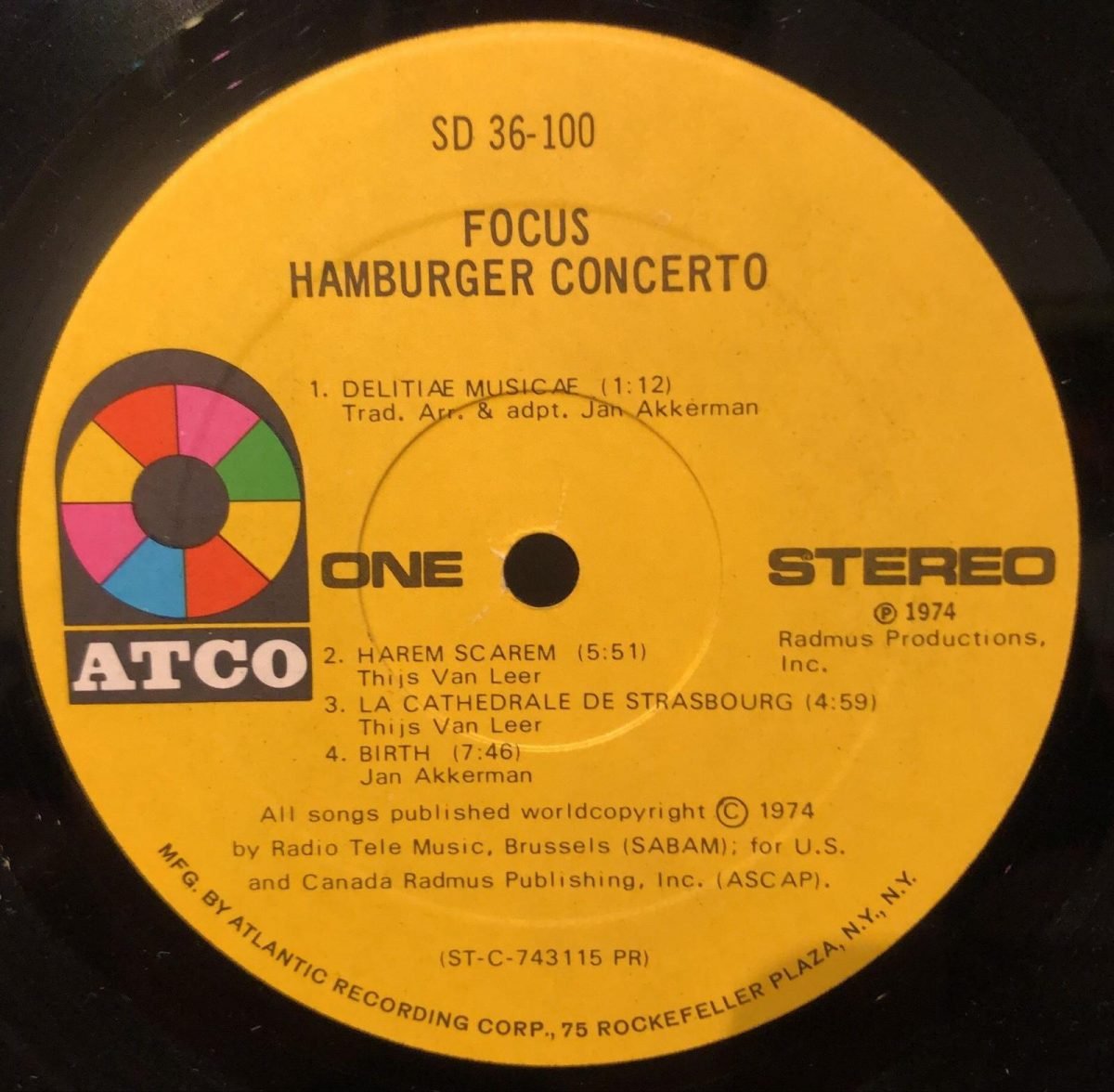 Focus – Hamburger Concerto LP Plak - Görsel 3