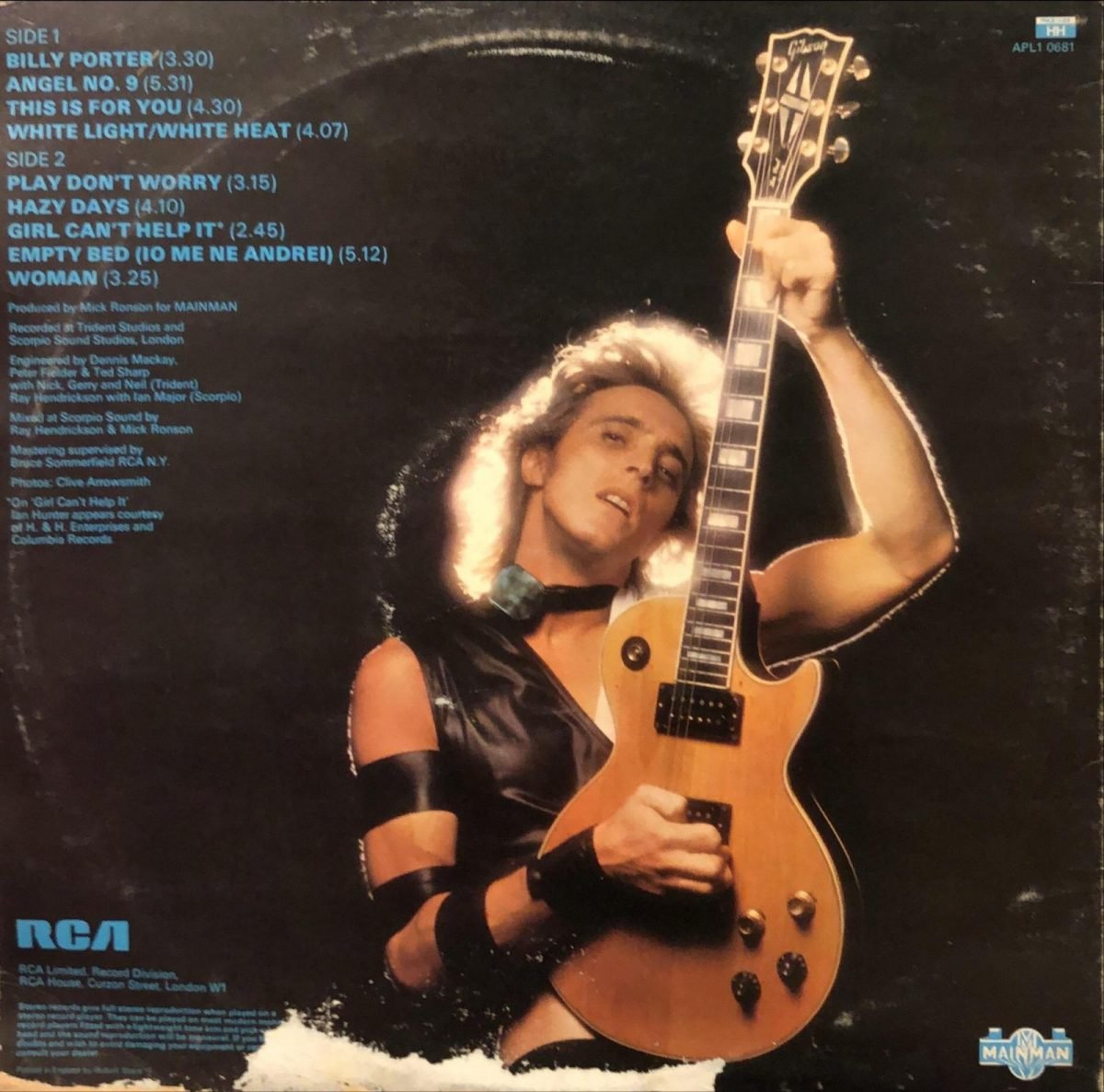 Mick Ronson ‎– Play Don't Worry LP Plak - Görsel 2