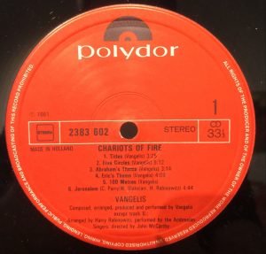 Vangelis ‎– Chariots Of Fire LP Plak - Görsel 3