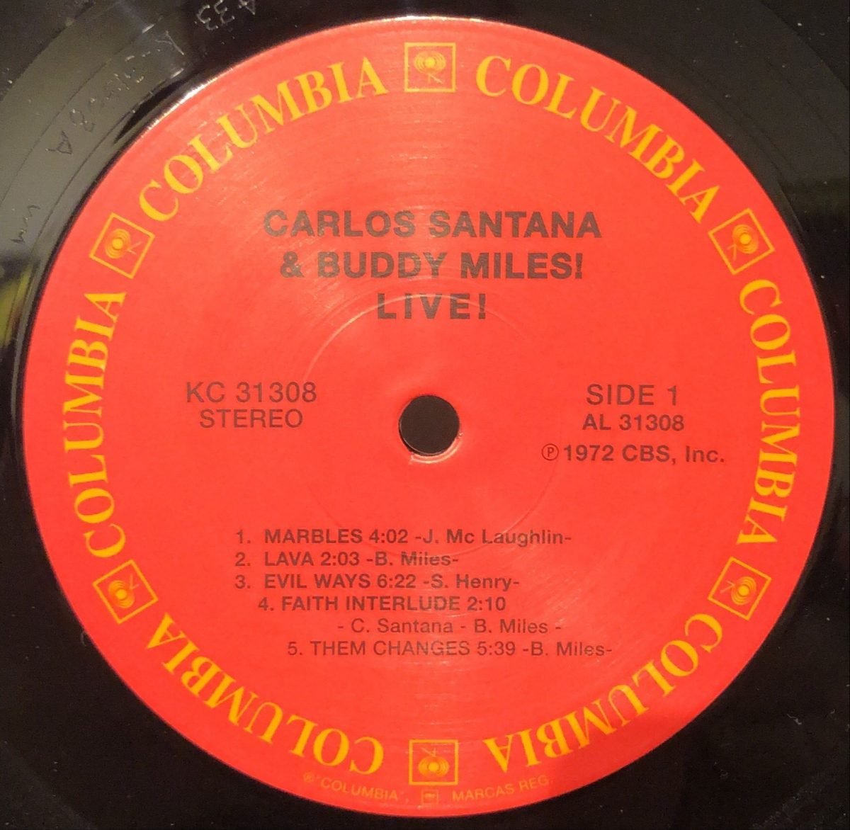 Carlos Santana & Buddy Miles ‎– Carlos Santana & Buddy Miles! Live! LP Plak - Görsel 3