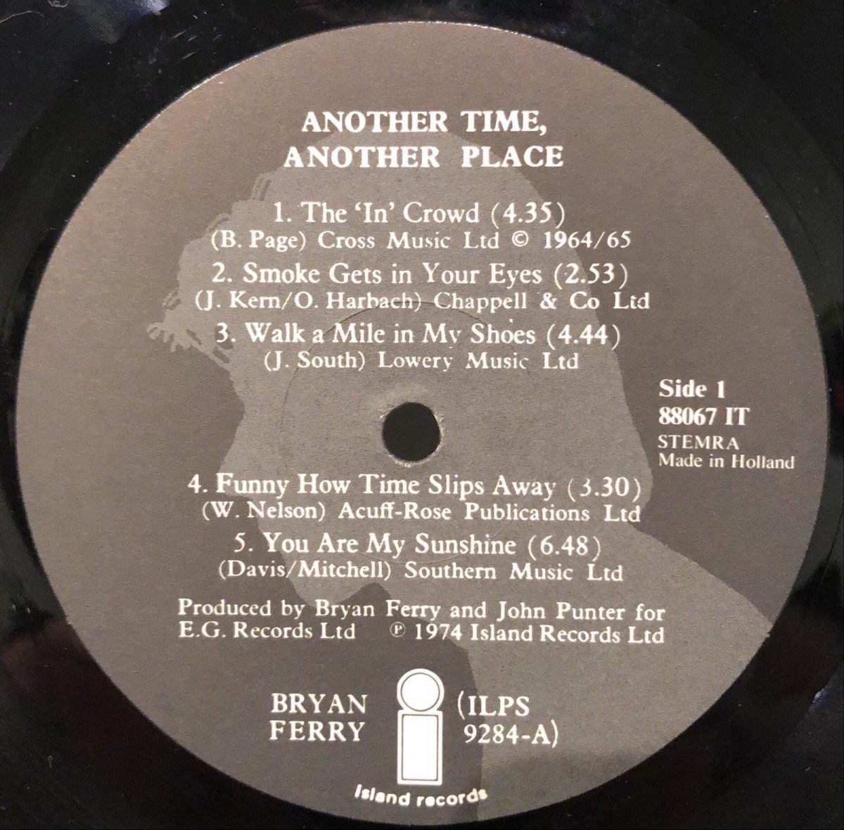 Bryan Ferry ‎– Another Time, Another Place LP Plak - Görsel 2