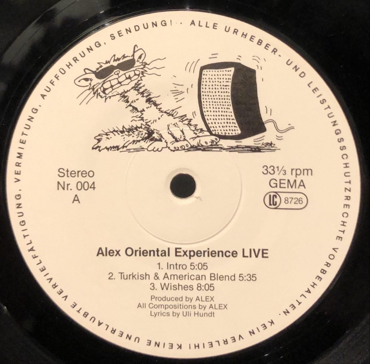 Alex Oriental Experience ‎– Live! LP Plak - Görsel 2