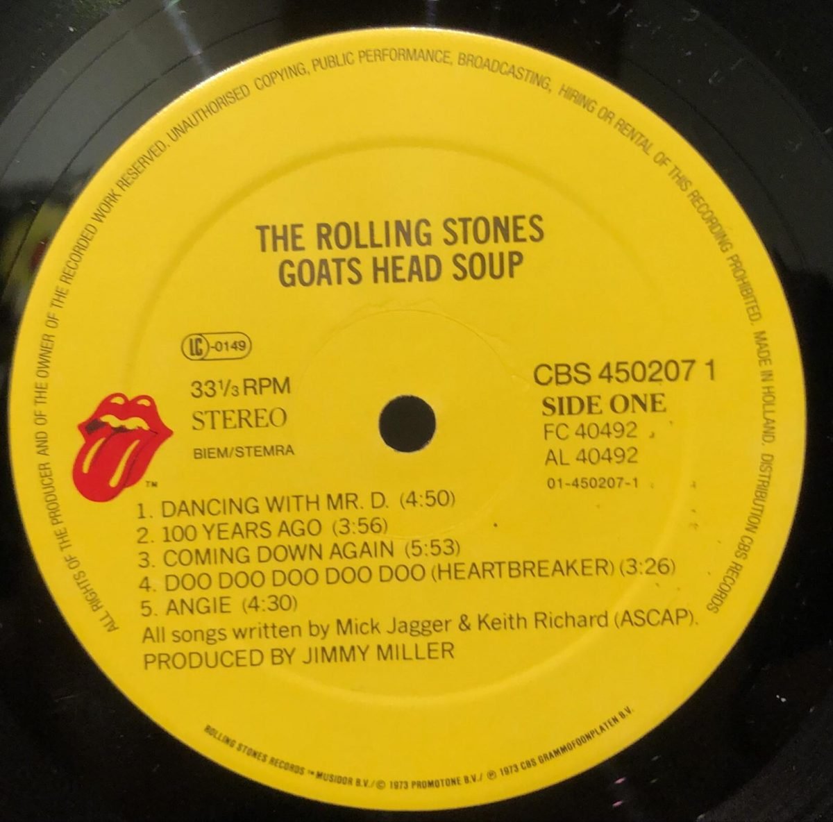 The Rolling Stones ‎– Goats Head Soup LP Plak - Görsel 2
