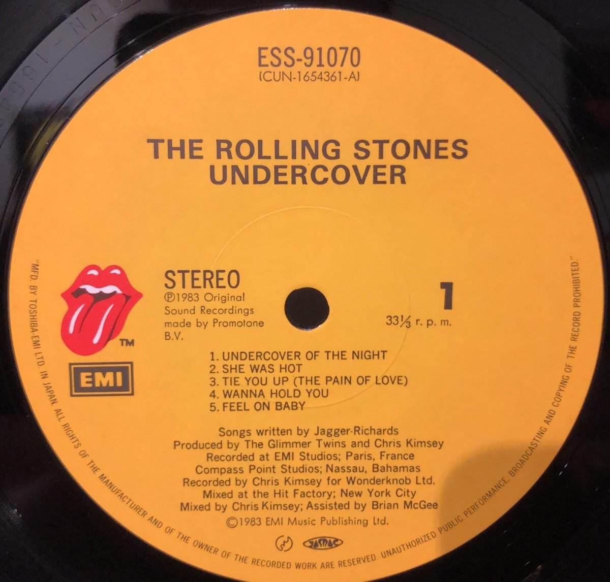 The Rolling Stones ‎– Undercover  LP Plak - Görsel 2
