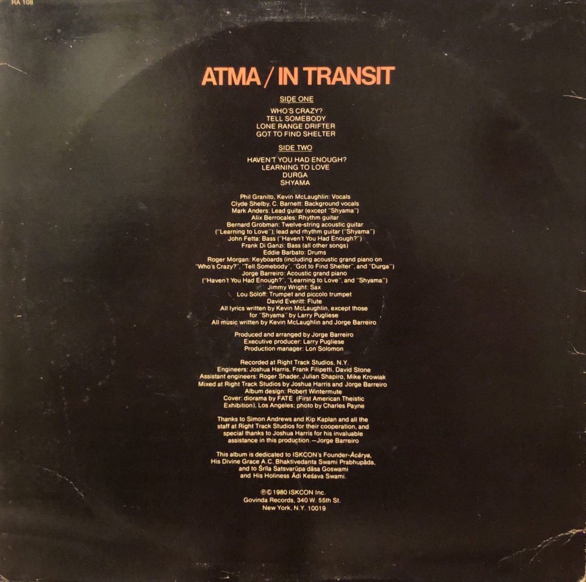 Atma ‎– In Transit LP Plak - Görsel 3