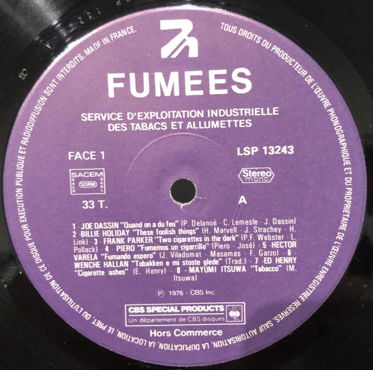 Fumées LP Plak - Görsel 2