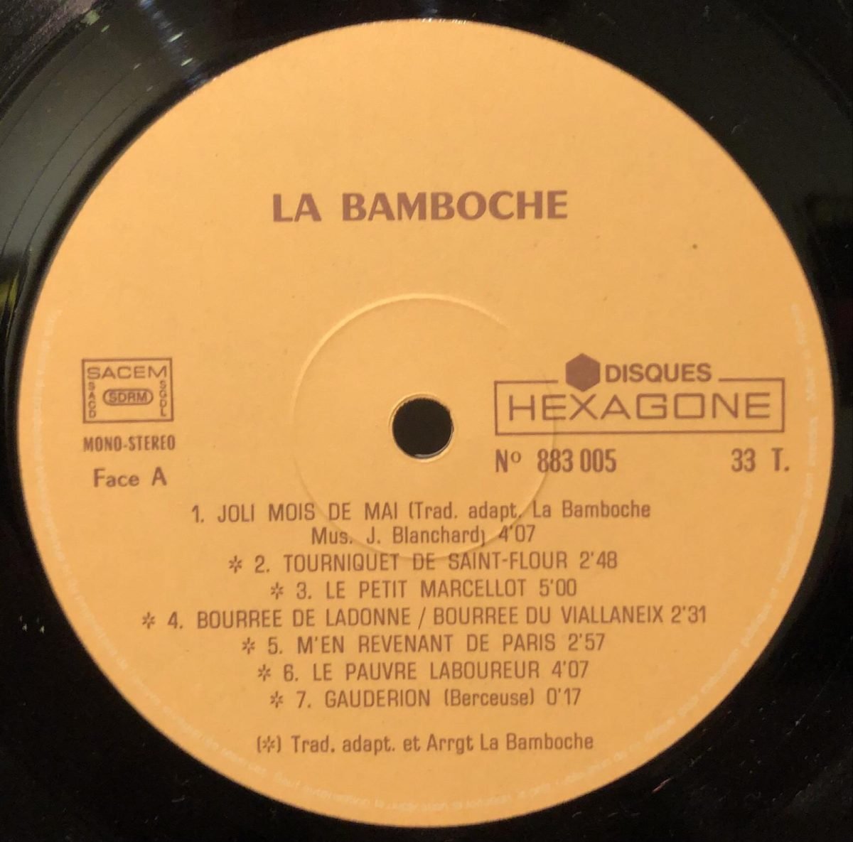 La Bamboche ‎– Jeu À Monter Sans Colle LP Plak - Görsel 2