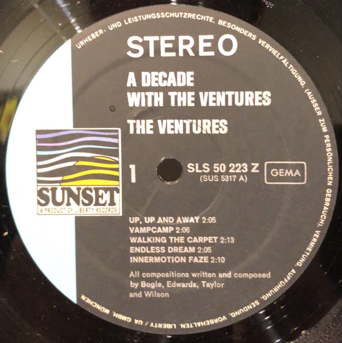 The Ventures ‎– A Decade With The Ventures LP Plak - Görsel 3