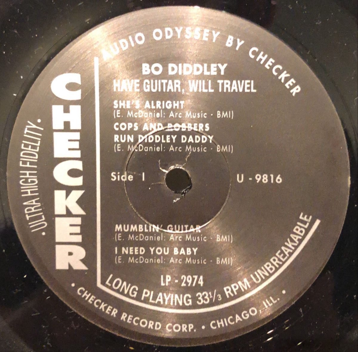 Bo Diddley ‎– Have Guitar, Will Travel LP Plak - Görsel 3