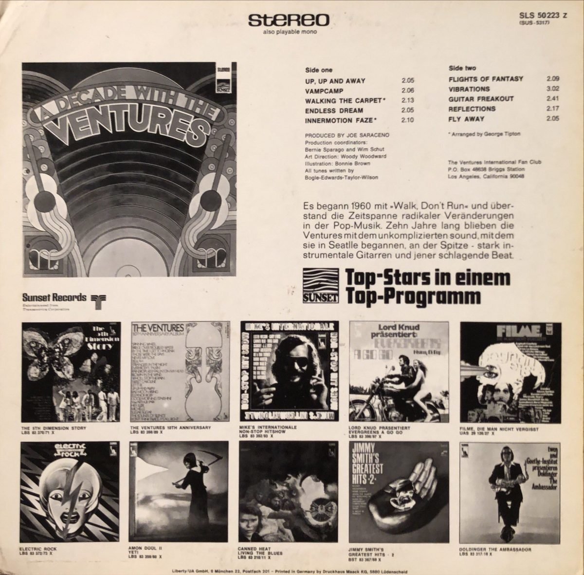 The Ventures ‎– A Decade With The Ventures LP Plak - Görsel 2