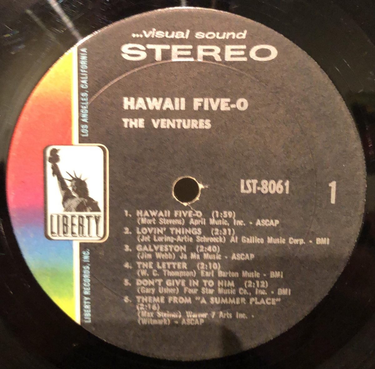 The Ventures ‎– Hawaii Five-O LP Plak - Görsel 3