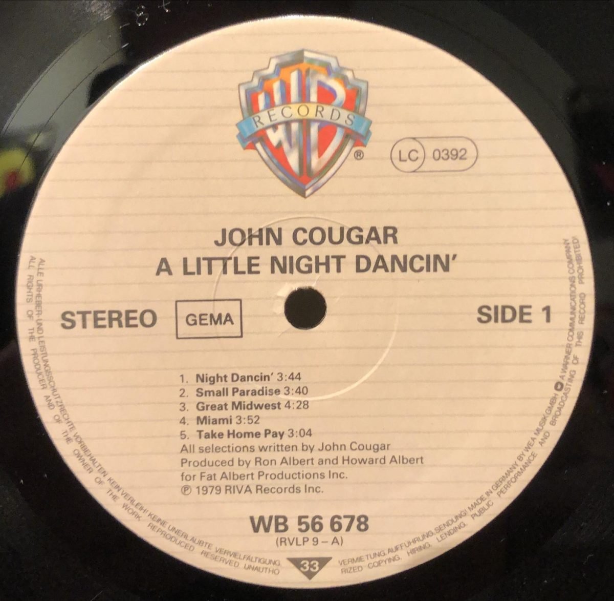 John Cougar ‎– John Cougar LP Plak - Görsel 2