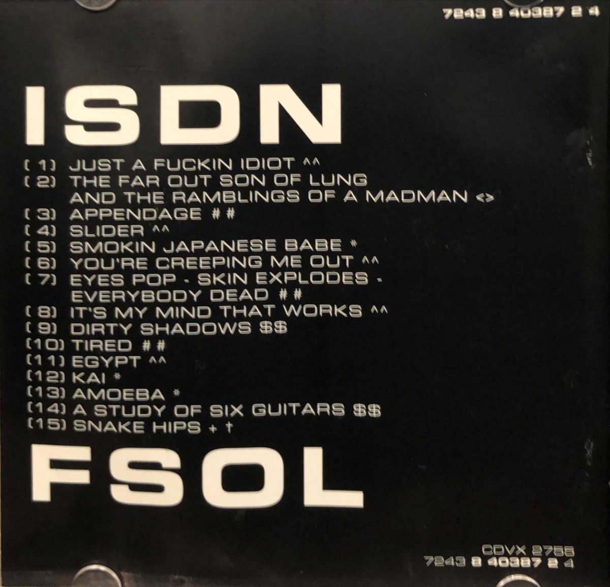 FSOL ‎– ISDN CD - Görsel 3