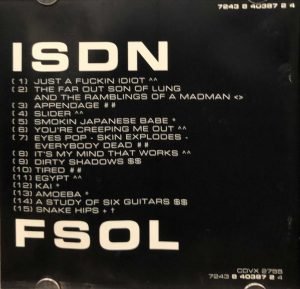 FSOL ‎– ISDN CD - Görsel 3