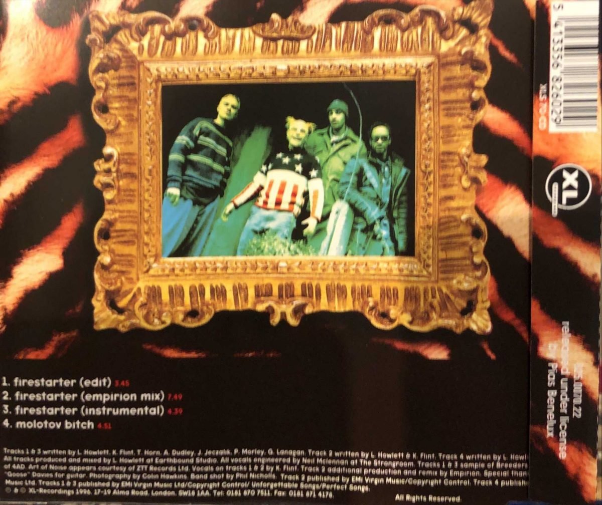 Prodigy ‎– Firestarter CD Single - Görsel 2