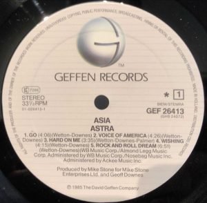 Asia - Astra LP Plak - Görsel 3