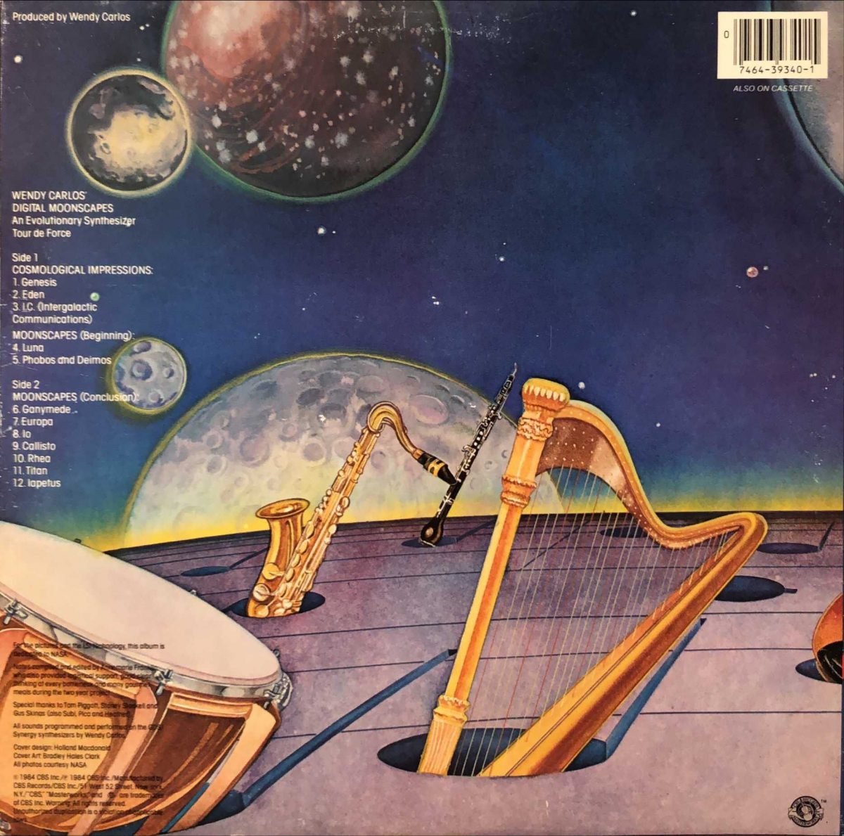 Wendy Carlos ‎– Digital Moonscapes LP Plak - Görsel 3