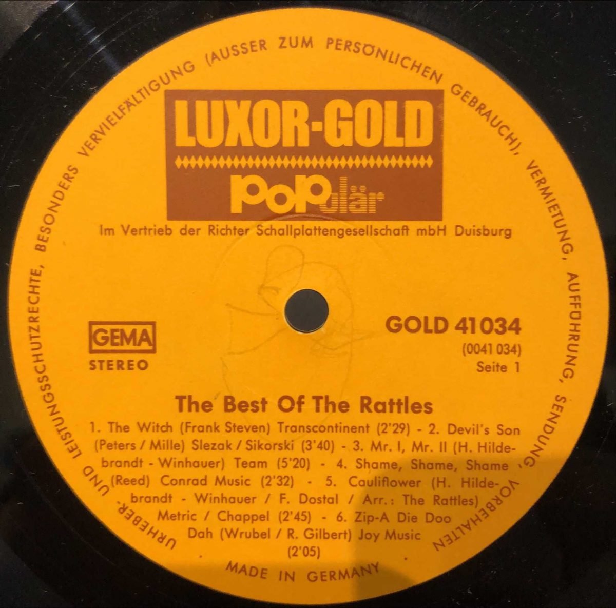 The Rattles - Best Of The Rattles LP Plak - Görsel 2
