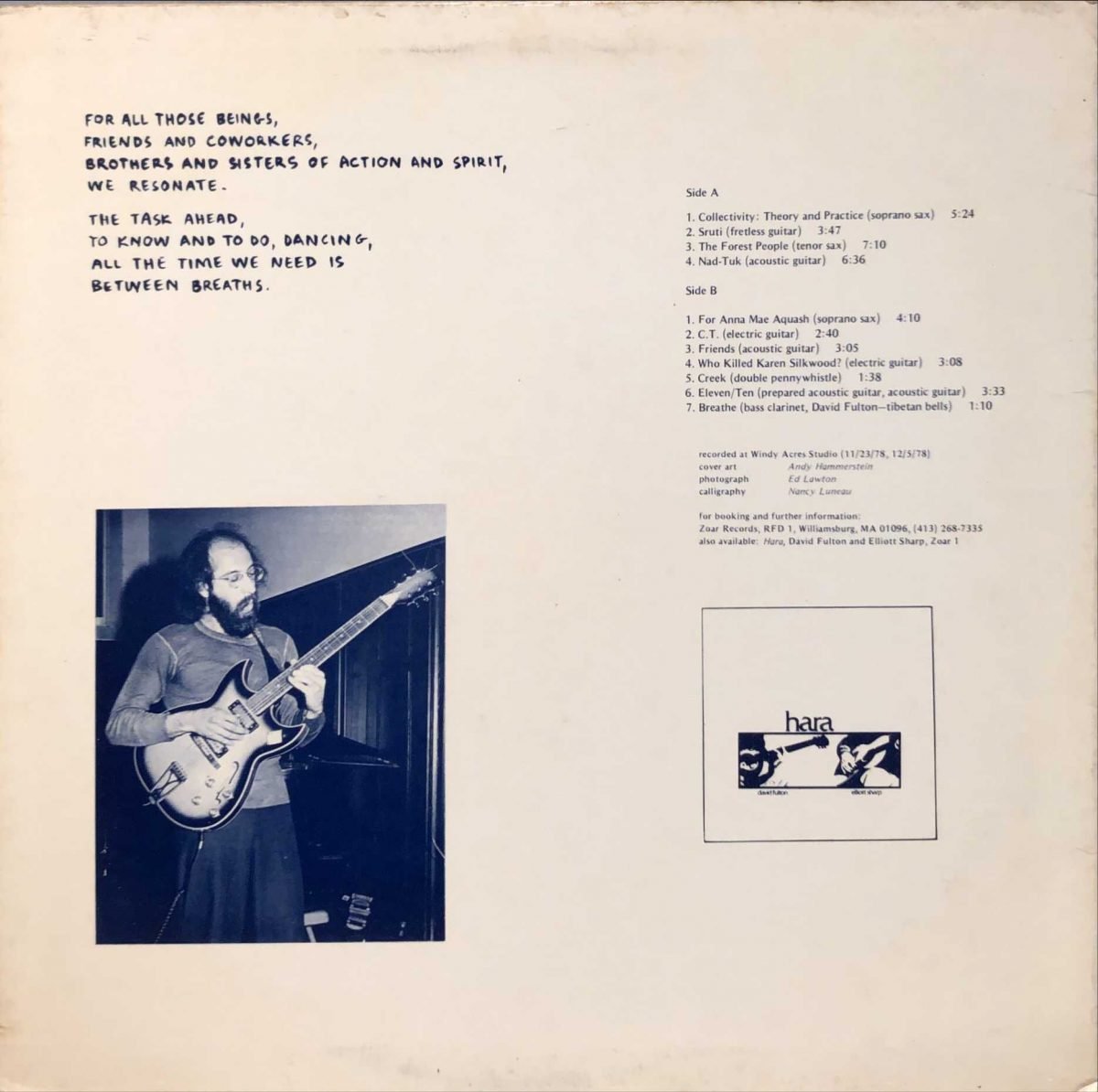 Elliott Sharp - Resonance LP Plak - Görsel 2