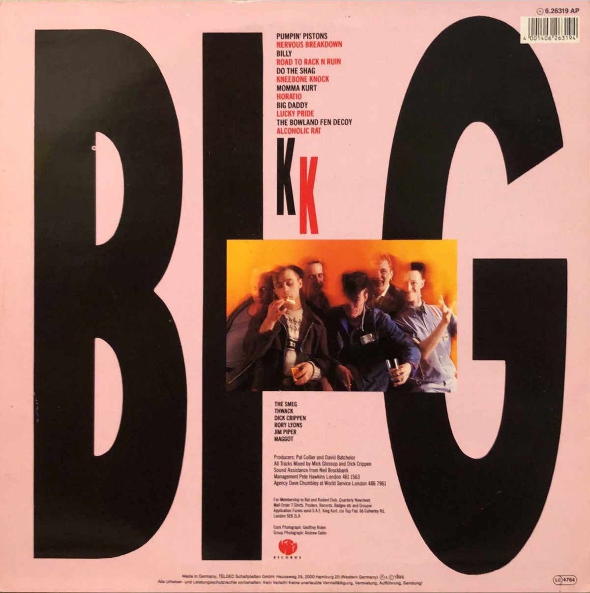 King Kurt ‎– Big Cock LP Plak - Görsel 2