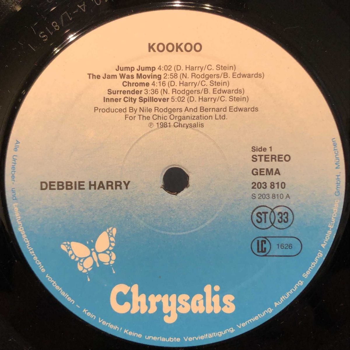 Debbie Harry ‎– KooKoo LP Plak - Görsel 3