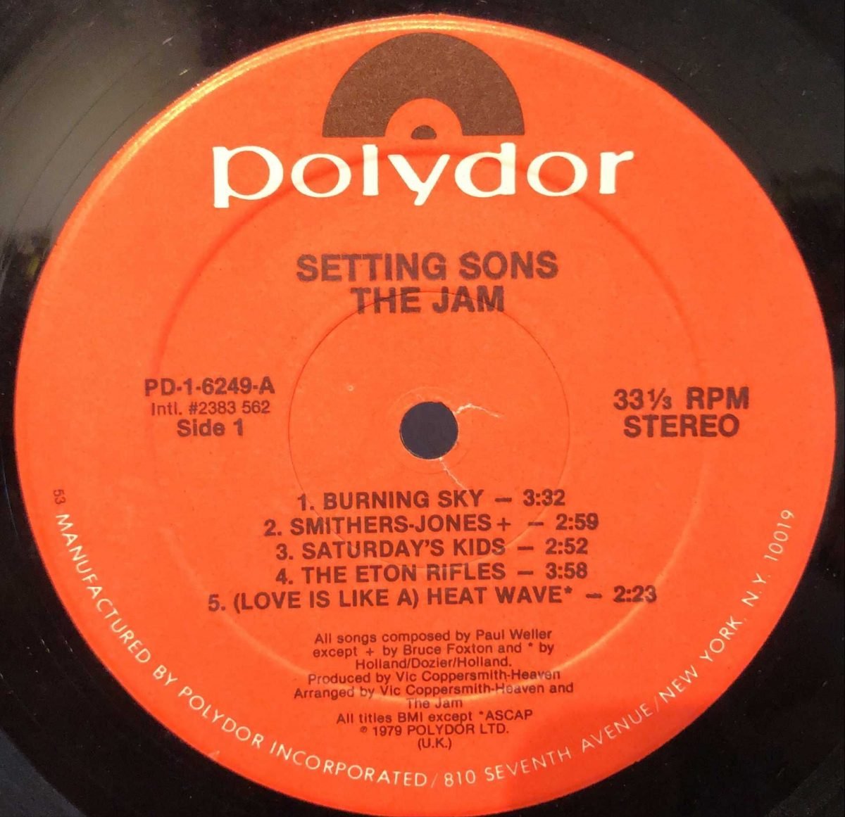 The Jam ‎– Setting Sons LP Plak - Görsel 2