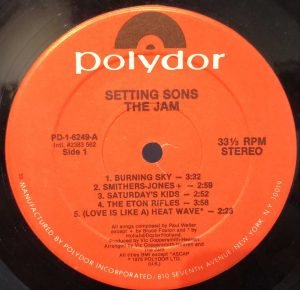 The Jam ‎– Setting Sons LP Plak - Görsel 2