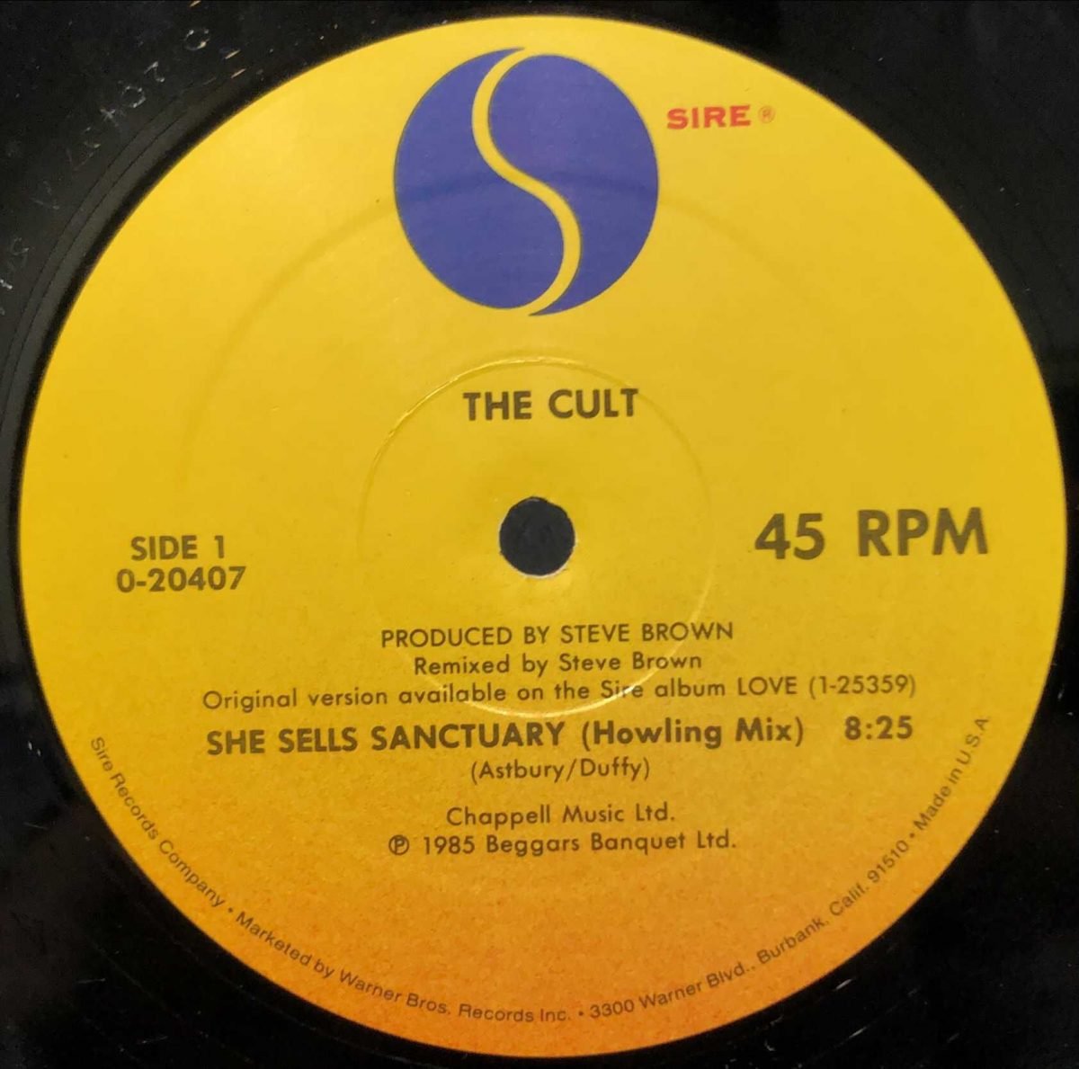 The Cult ‎– She Sells Sanctuary (Howling Mix and 12" Mix) Maxi Single Plak - Görsel 2