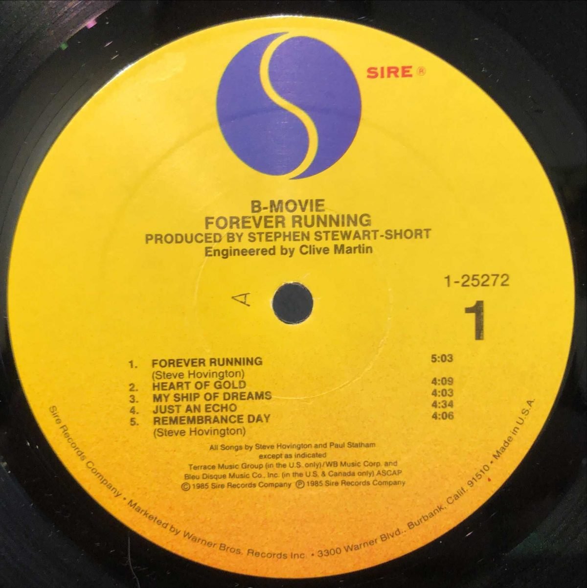 B-Movie ‎– Forever Running LP Plak - Görsel 2
