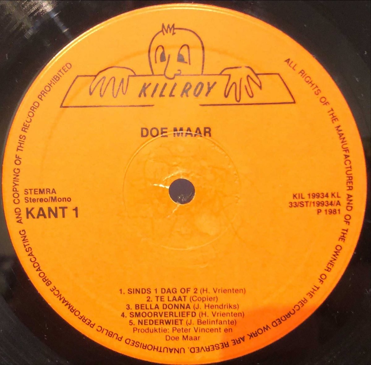 Doe Maar ‎– Skunk LP Plak - Görsel 2