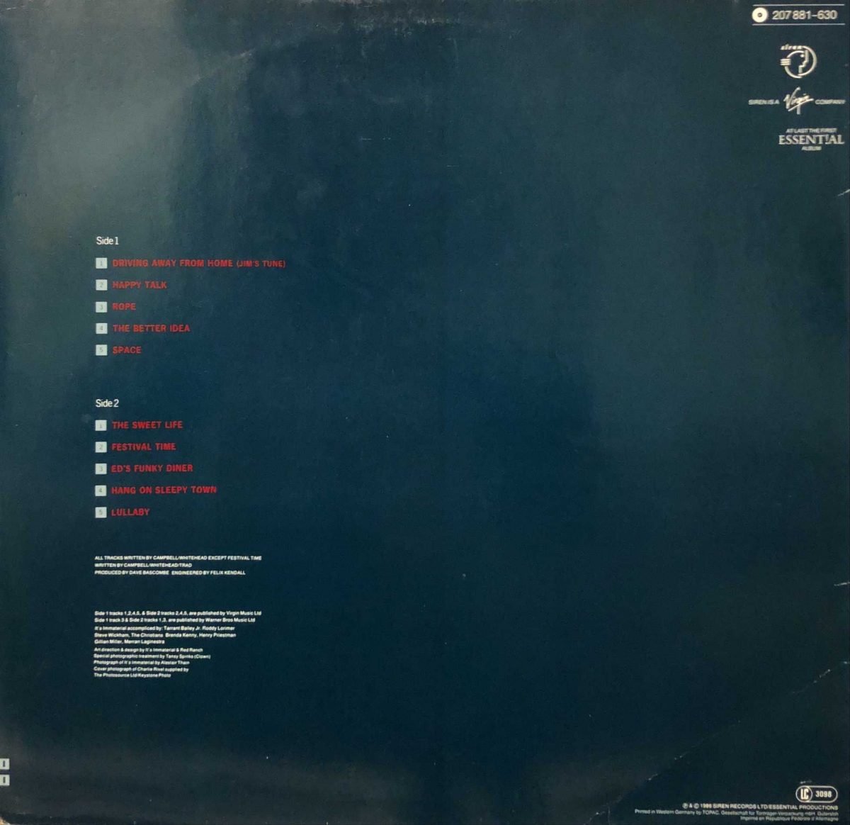 It's Immaterial ‎– Life's Hard And Then You Die LP Plak - Görsel 2