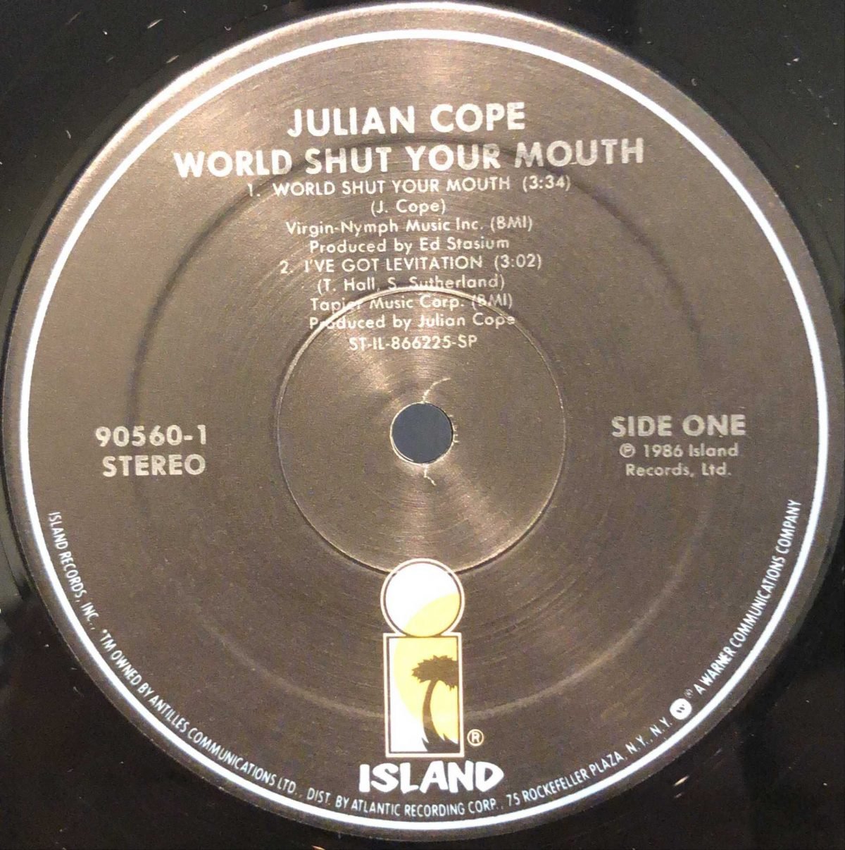 Julian Cope ‎– World Shut Your Mouth Maxi Single Plak - Görsel 3