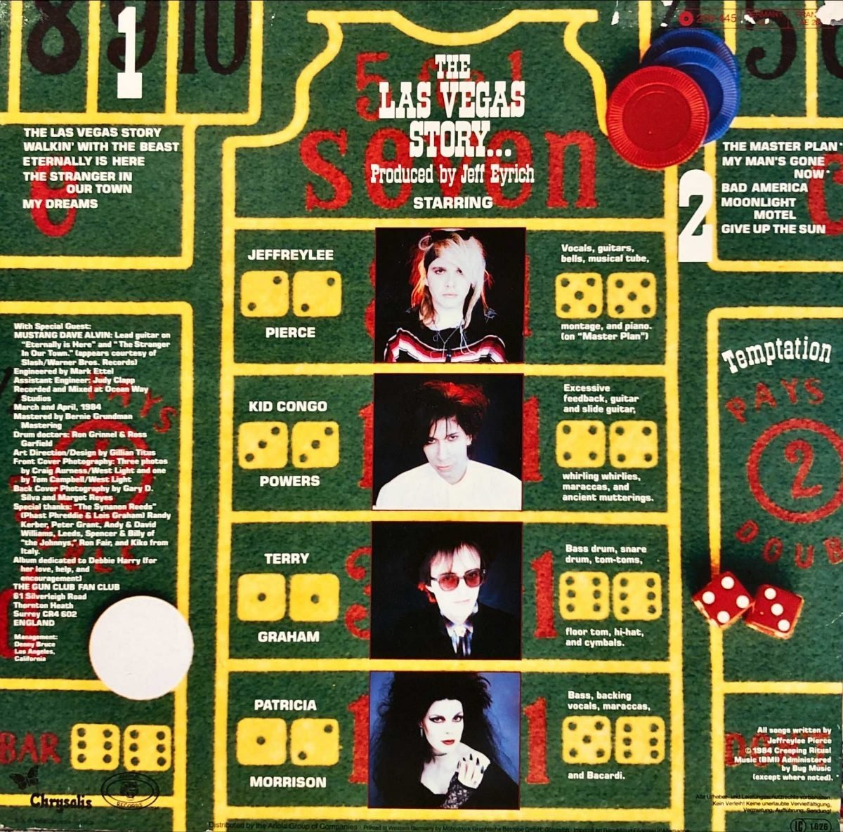 The Gun Club ‎– The Las Vegas Story LP Plak - Görsel 3