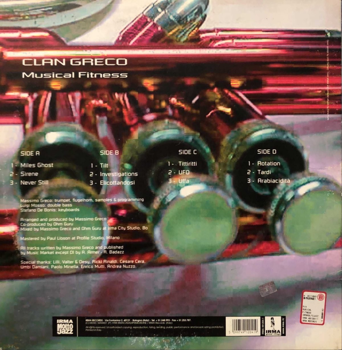Clan Greco ‎– Musical Fitness 2LP Plak - Görsel 3