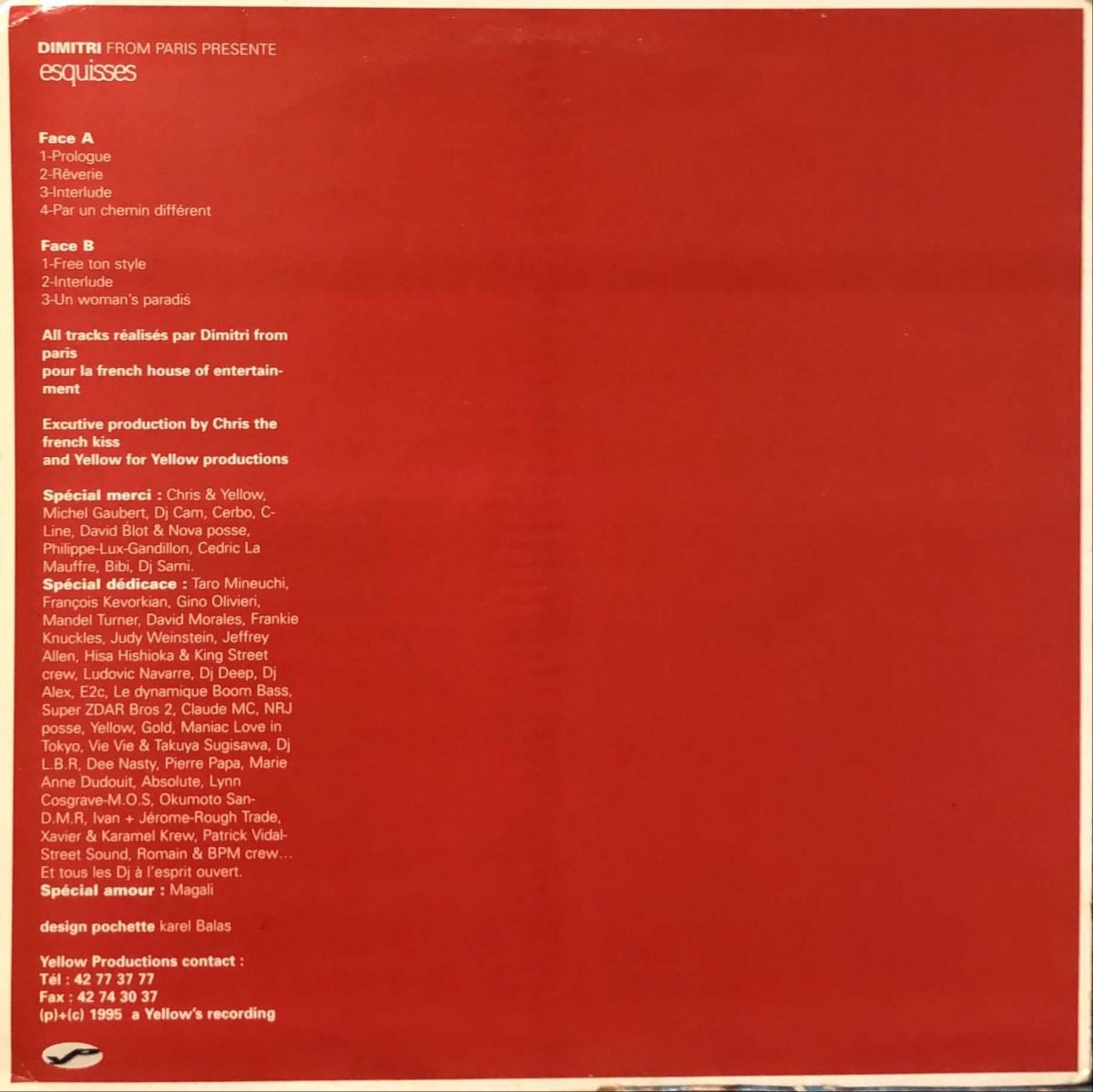 Dimitri From Paris ‎– Esquisses 12” Maxi Single Plak - Görsel 2