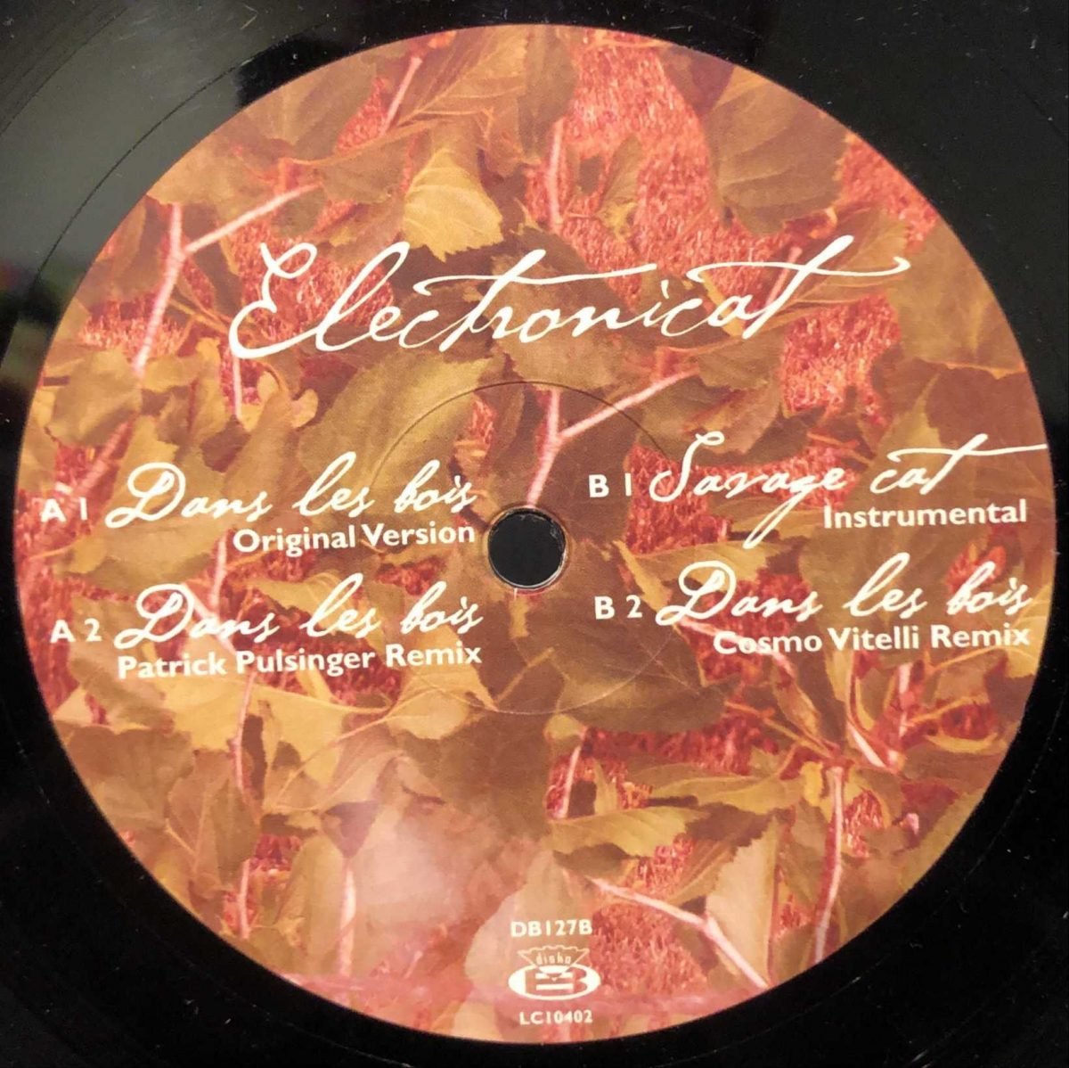 Electronicat ‎– Dans Les Bois Maxi Single Plak - Görsel 3