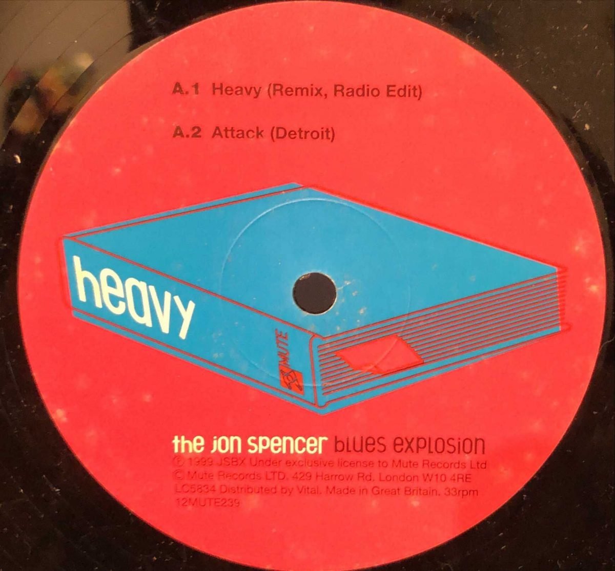 The Jon Spencer Blues Explosion ‎– Heavy 12” Maxi Single Plak - Görsel 3