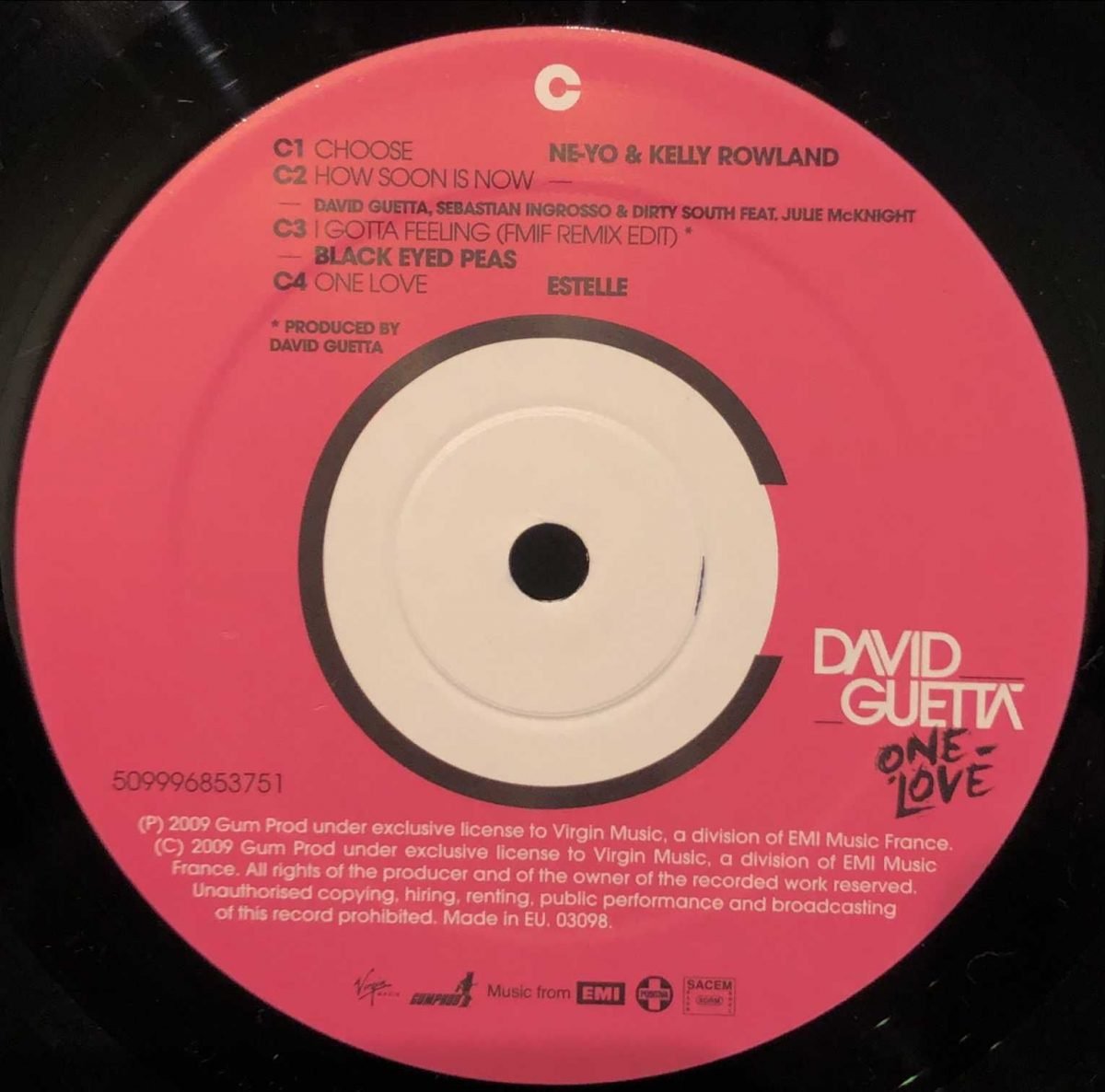 David Guetta ‎– One Love 2LP Plak - Görsel 3