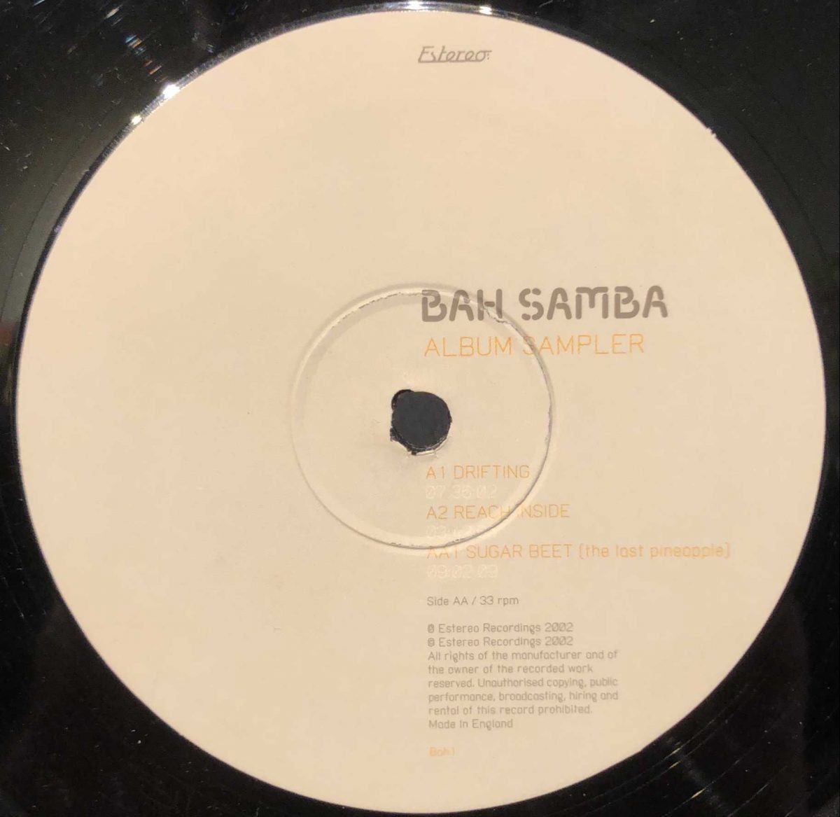 Bah Samba ‎– Album Sampler 12” Maxi Single Plak - Görsel 2