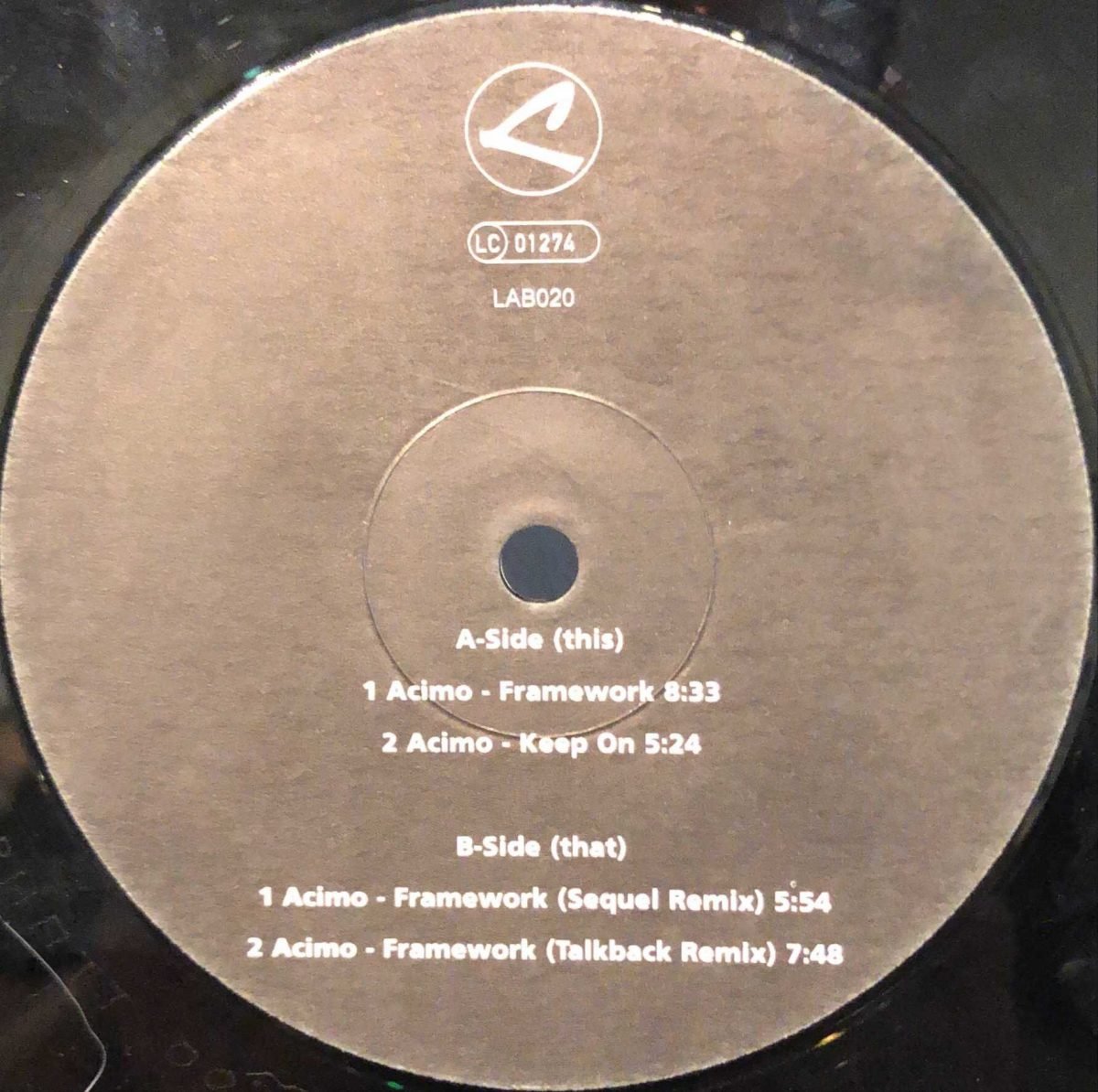 Acimo ‎– Frameworks 12” Maxi Single Plak - Görsel 3