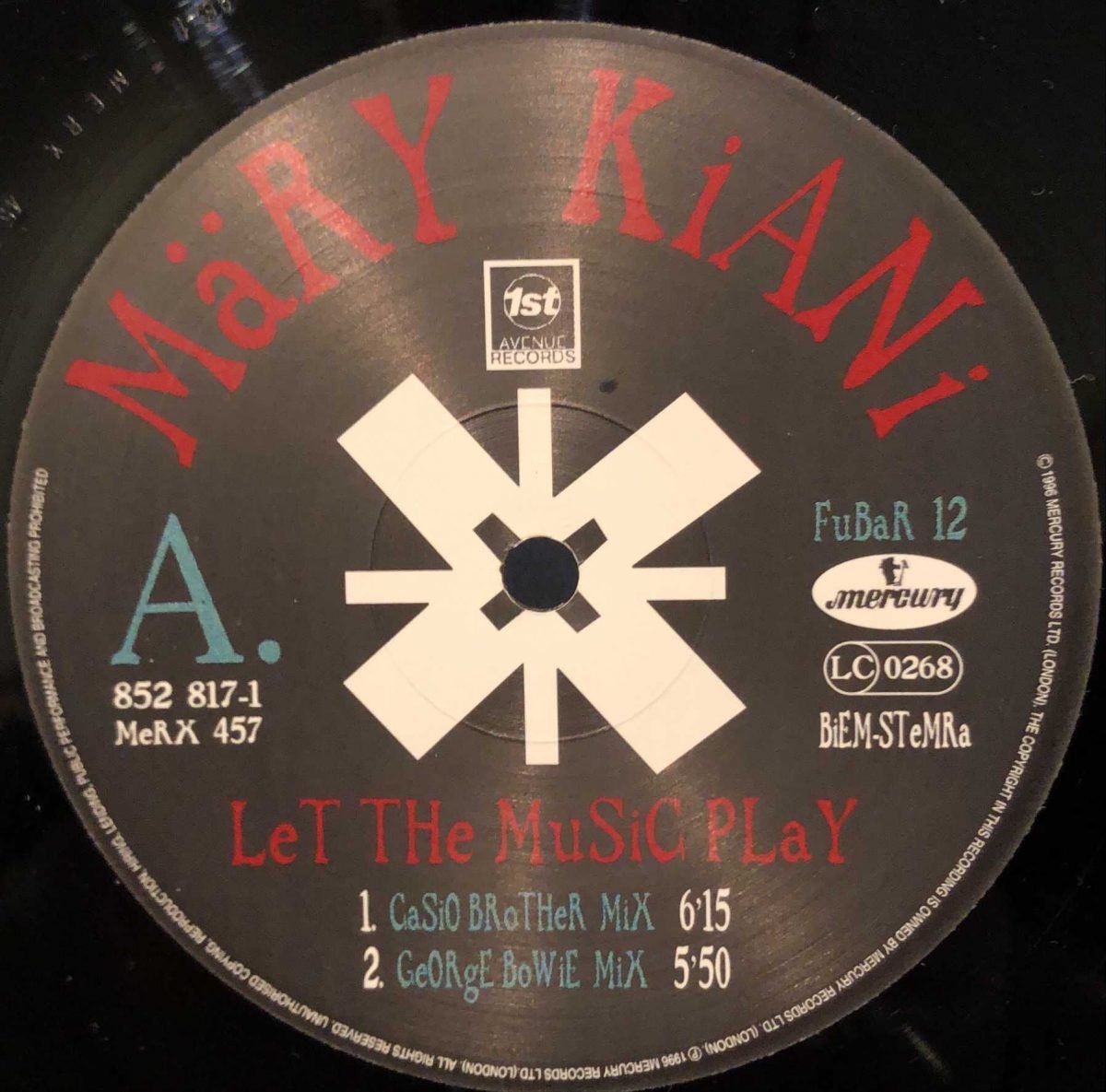 Märy Kiani ‎– Let The Music Play 12” Maxi Single Plak - Görsel 3