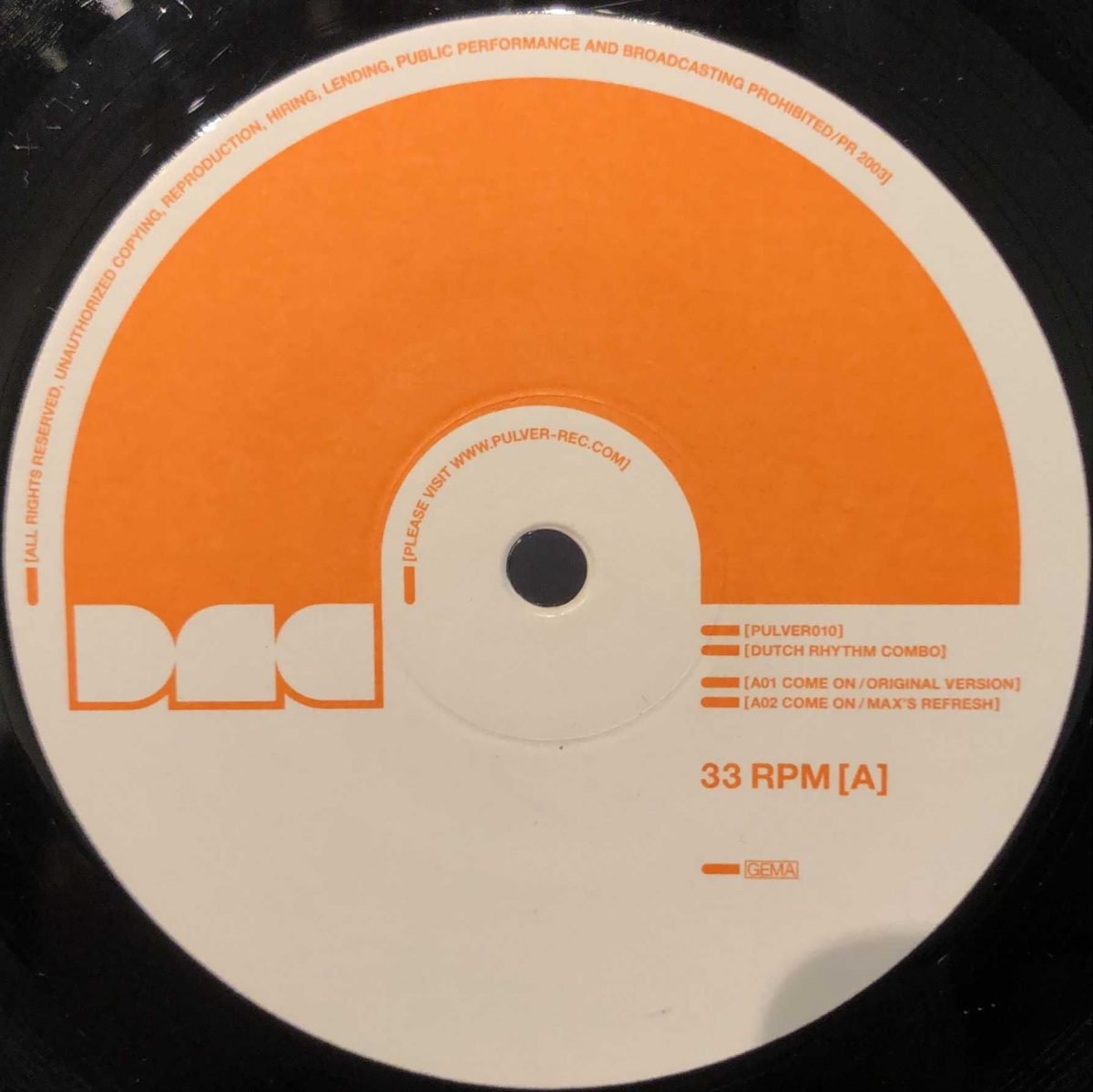 Dutch Rhythm Combo ‎– Go Dutch! EP 12” Maxi Single Plak - Görsel 3