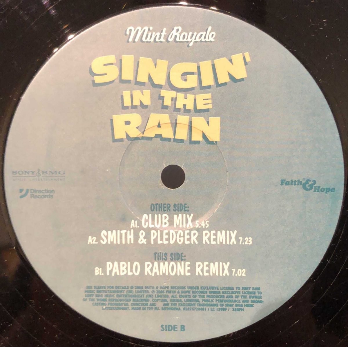 Mint Royale ‎– Singin' In The Rain 12” Maxi Single Plak - Görsel 3