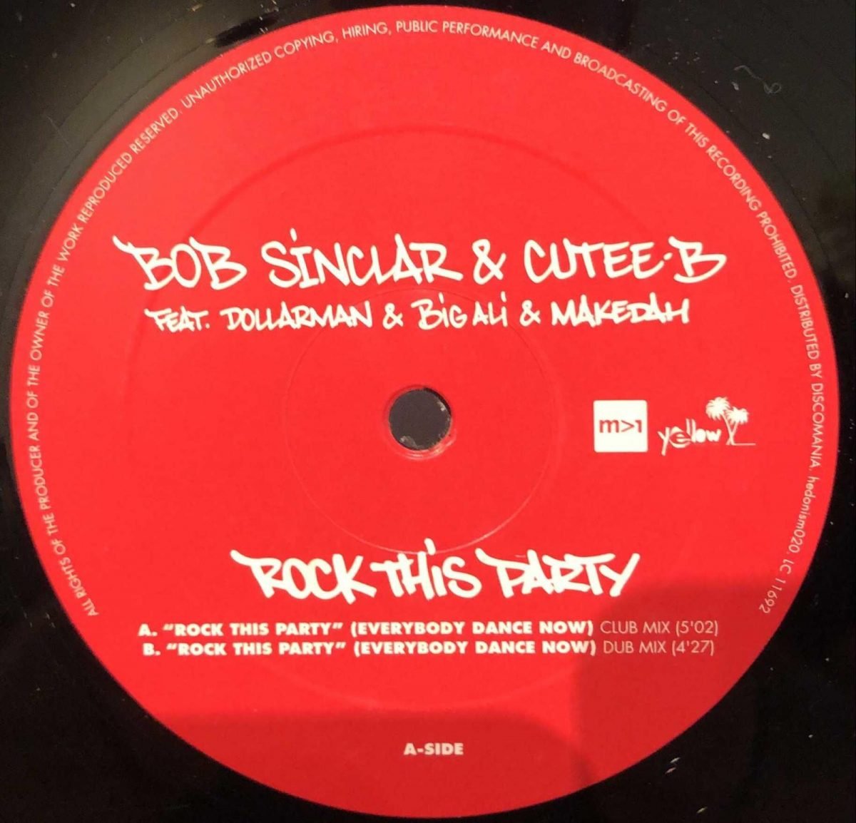 Bob Sinclar / Cutee B ‎– Rock This Party 12” Maxi Single Plak - Görsel 3